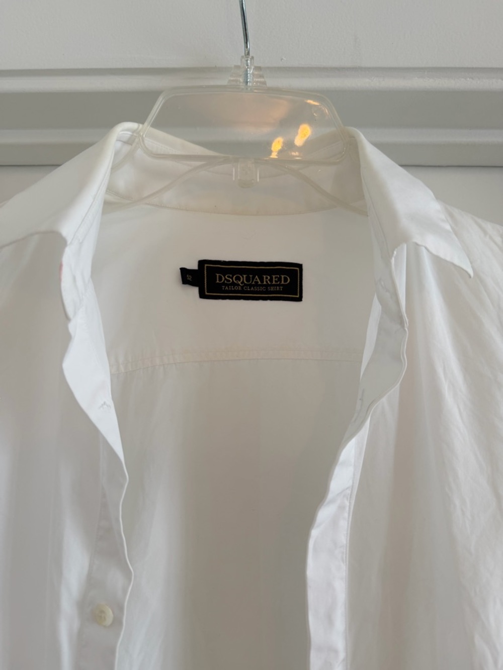 DSQUARED White Men's Long-Sleeve Button-Up Shirt - Picture 2 of 5